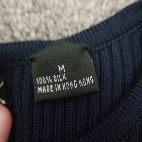 Linda Allen Ellen Tracy Blue Shirt - Picture 5 of 5